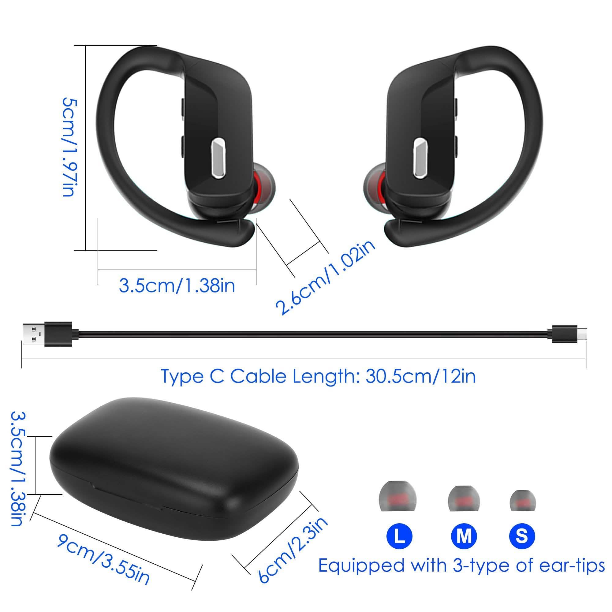 TWS Wireless 5.0 Earbuds In-Ear Stereo Headset Headphones - Tophatter Daily Deals