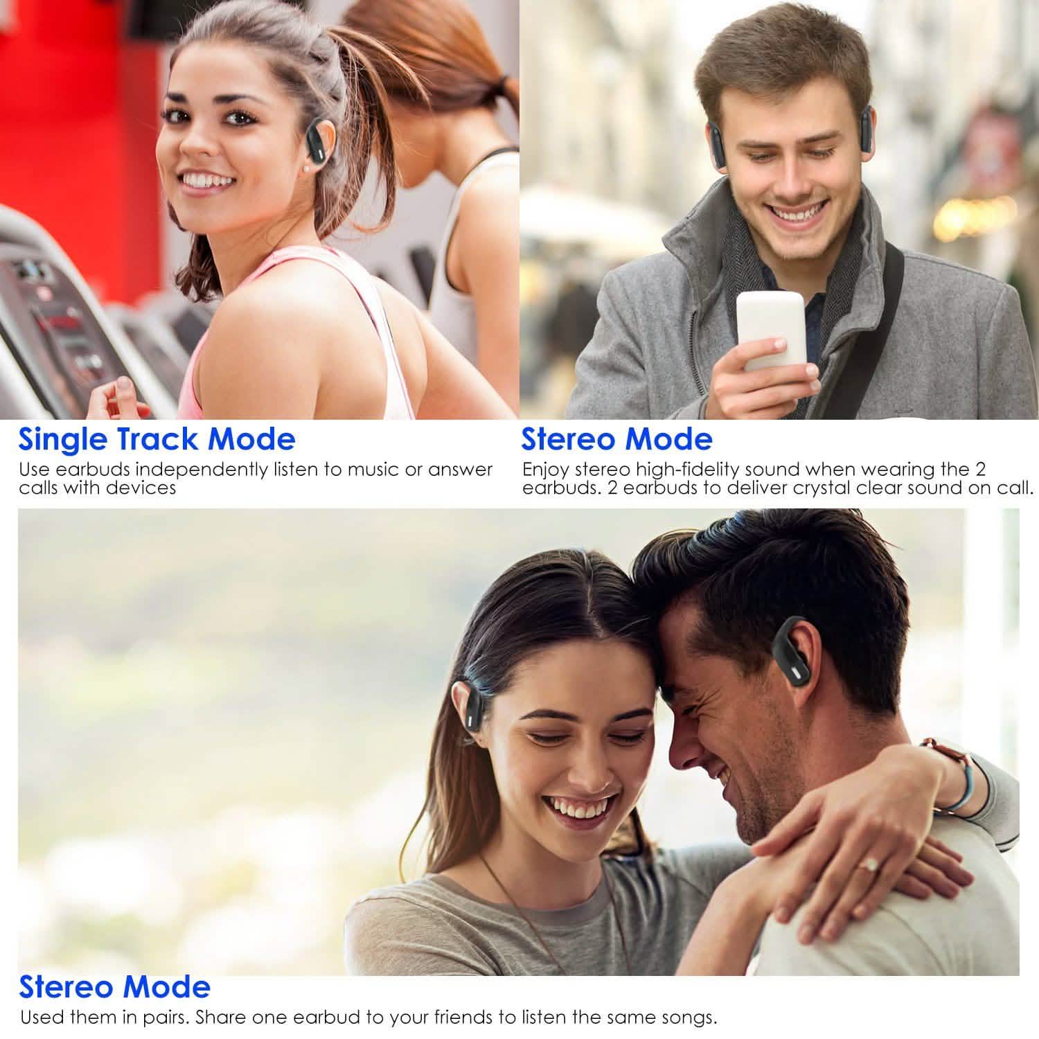 TWS Wireless 5.0 Earbuds In-Ear Stereo Headset Headphones - Tophatter Daily Deals