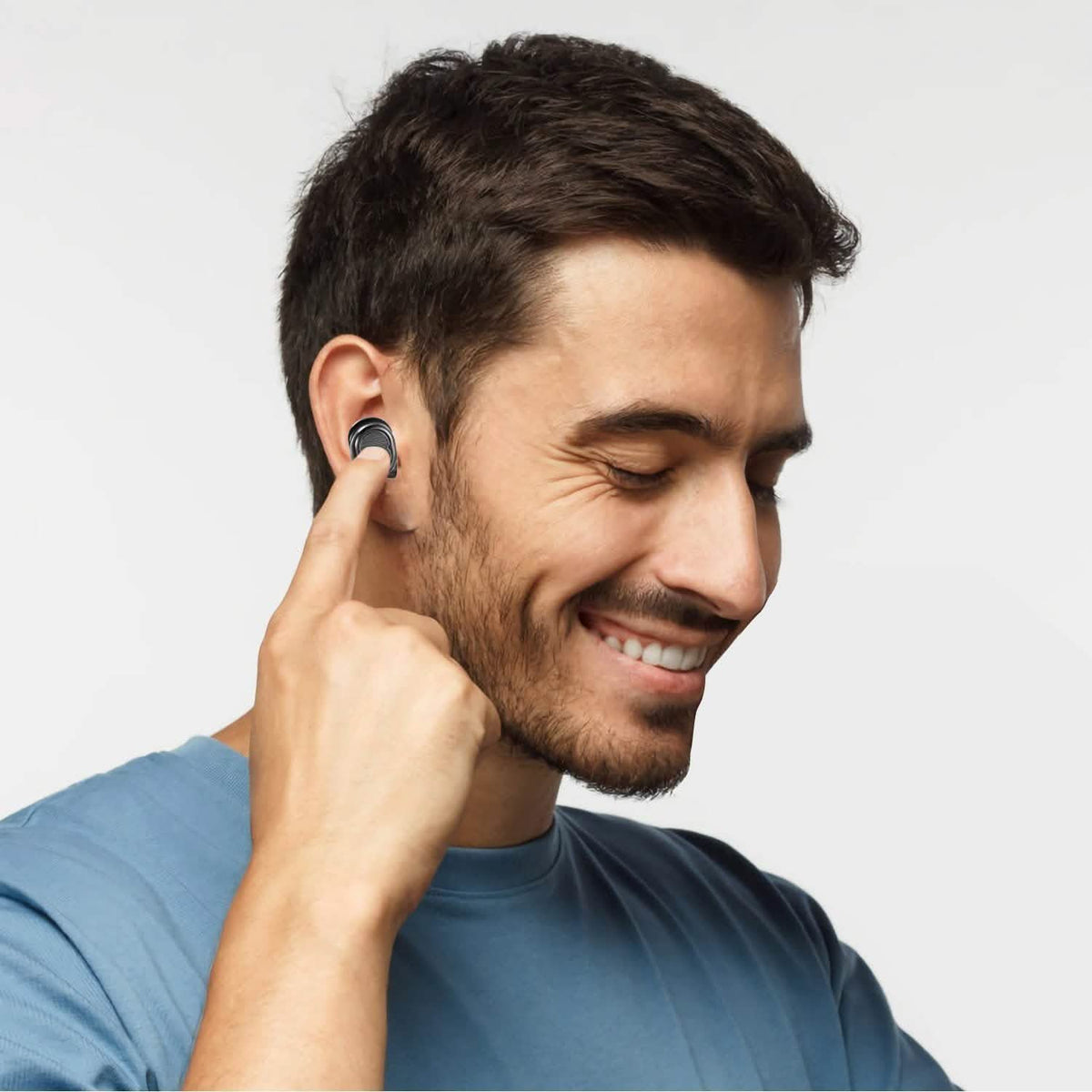TWS Wireless 5.0 Earbuds IPX4 Touch In-Ear Stereo Earphone In-Ear Headphones - Tophatter Daily Deals