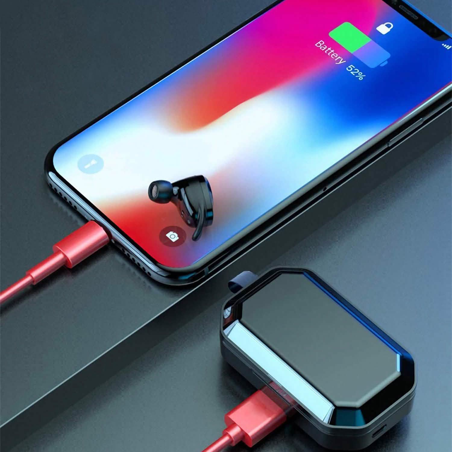 TWS Wireless 5.0 Earbuds Touch In-Ear Stereo Headsets Headphones - Tophatter Daily Deals