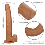 Size Queen 12 Inch Realistic Dildo – Firm 30.5 Cm Dildo > Dildos > Large Dildos - Tophatter Daily Deals