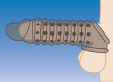 Penis Enhancer Sleeve 1.5in Smoke for Extra Length and Girth > Sex Toys For Men > Penis Sleeves - Tophatter Daily Deals