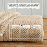 100% Cotton Checkered Jacquard Bath Towel Set - Giuliana Collection Bath - Tophatter Daily Deals