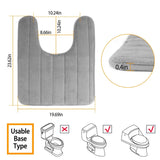 U Shaped Non-slip Toilet Mat Bath - Tophatter Daily Deals