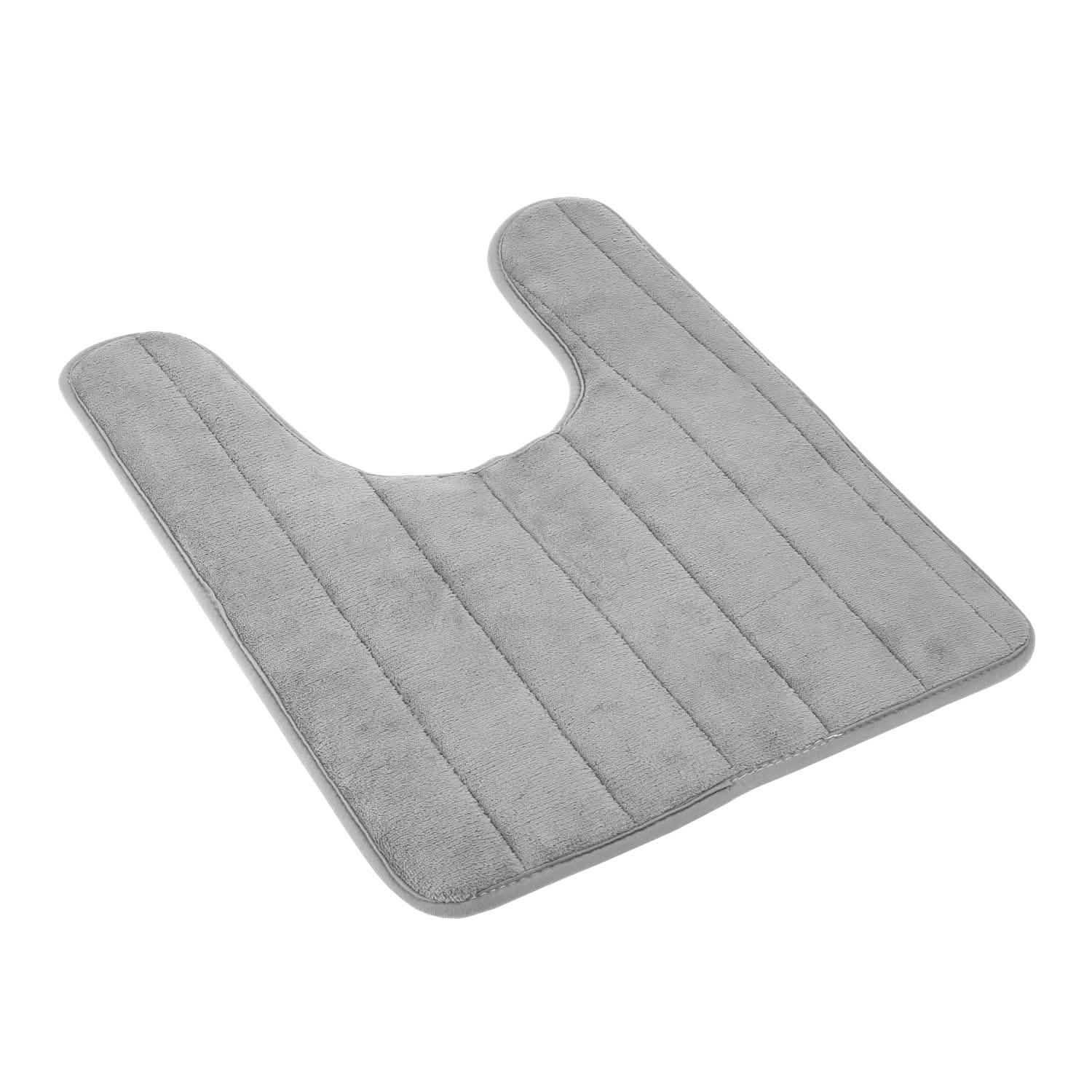 U Shaped Non-slip Toilet Mat Gray Bath - Tophatter Daily Deals
