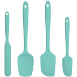U-Taste Silicone Spatula Set with 480 Degrees Fahrenheit Heat Resistant Teal Kitchen Tools & Gadgets - Tophatter Daily Deals