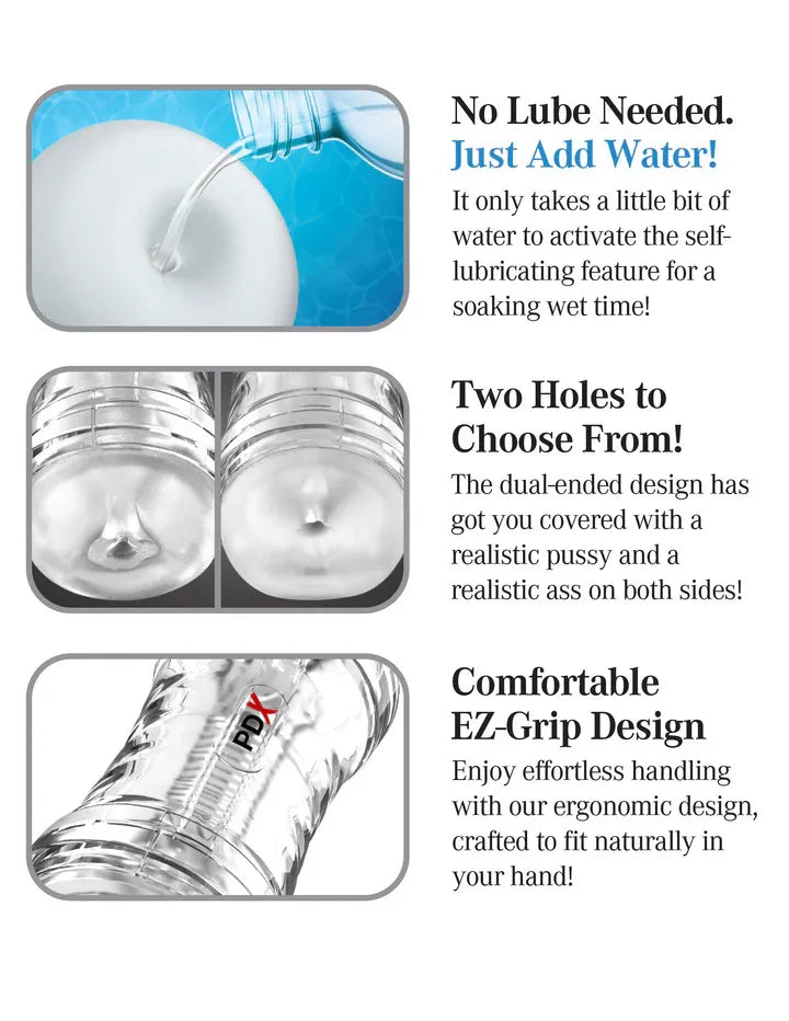 Pdx Extreme Wet Pussies Super Flip – Self-Lubricating Dual-Ended Stroker > Sex Toys For Men > Masturbators > Manual - Tophatter Daily Deals
