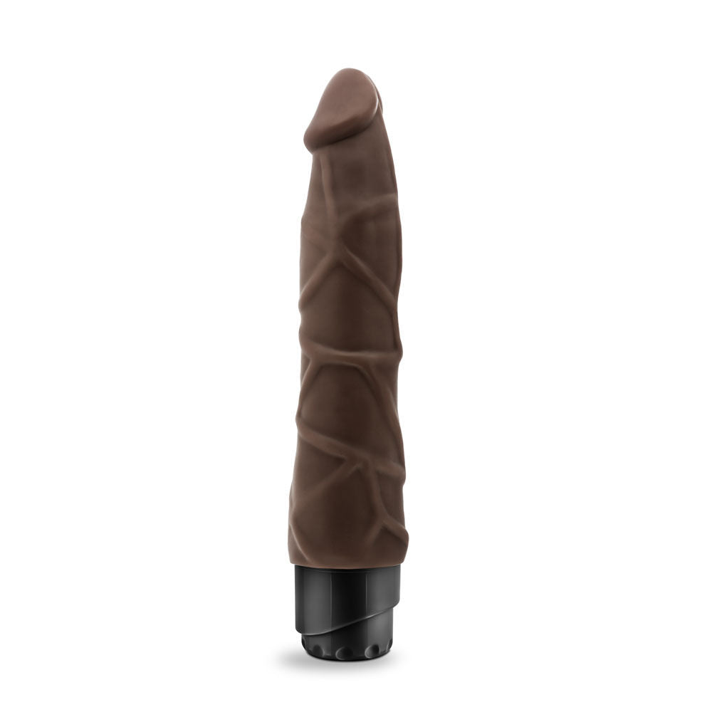 Dr Skin 9 Inch Realistic Vibrating Cock Vibrator Chocolate > Vibrators > Realistic Vibrators - Tophatter Daily Deals
