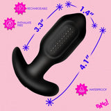 Bang! Rechargeable Silicone Butt Plug – Vibrating Anal Toy > Anal Range > Vibrating Butt Plugs - Tophatter Daily Deals
