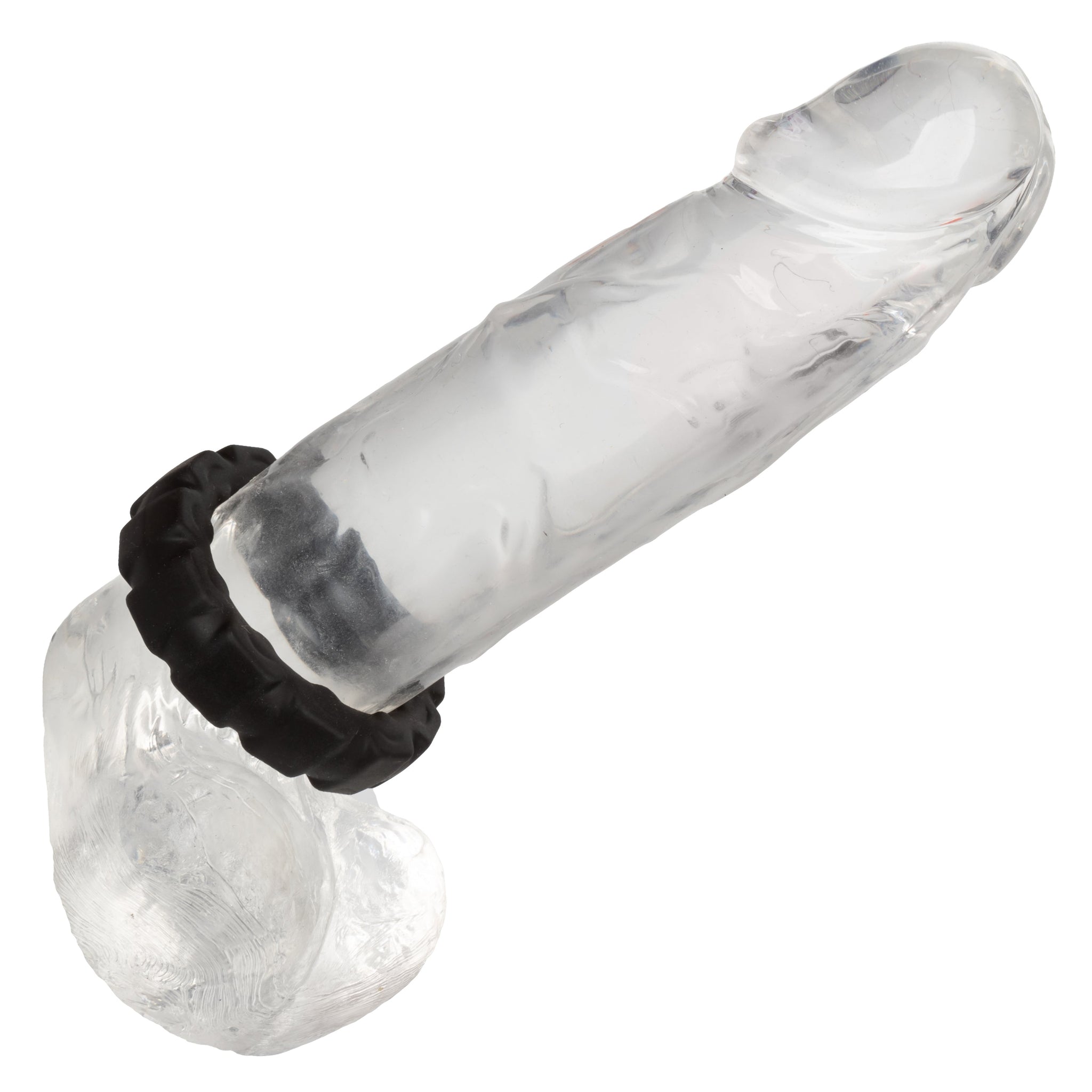 Alpha Liquid Silicone Prolong Tread Ring Black 1 Inch Diameter Stretchy Durable Waterproof > Cock Ring > Single - Tophatter Daily Deals