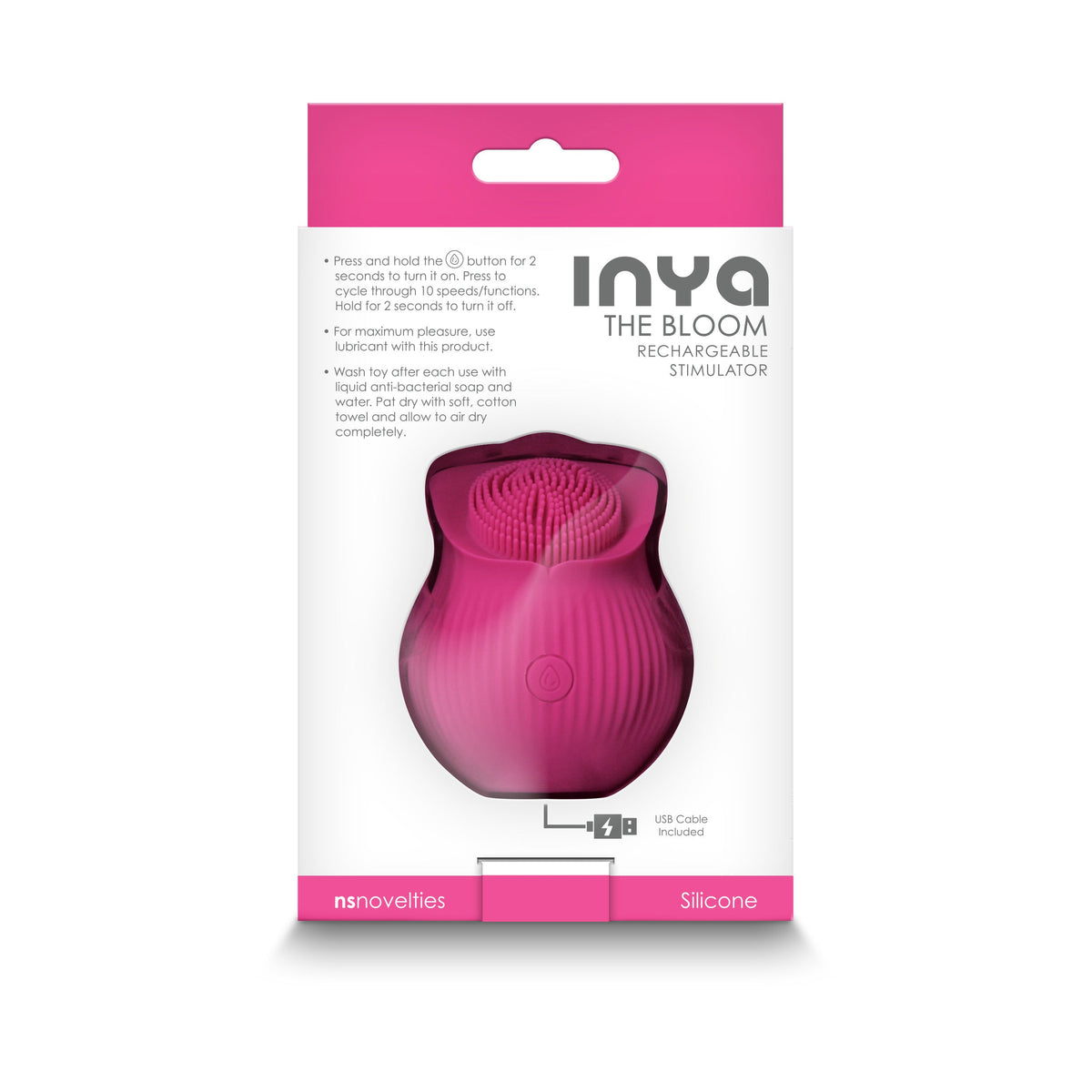 Inya The Bloom Pink Wireless Clitoral Vibrator > Sex Toys For Ladies > Rose Stimulators - Tophatter Daily Deals