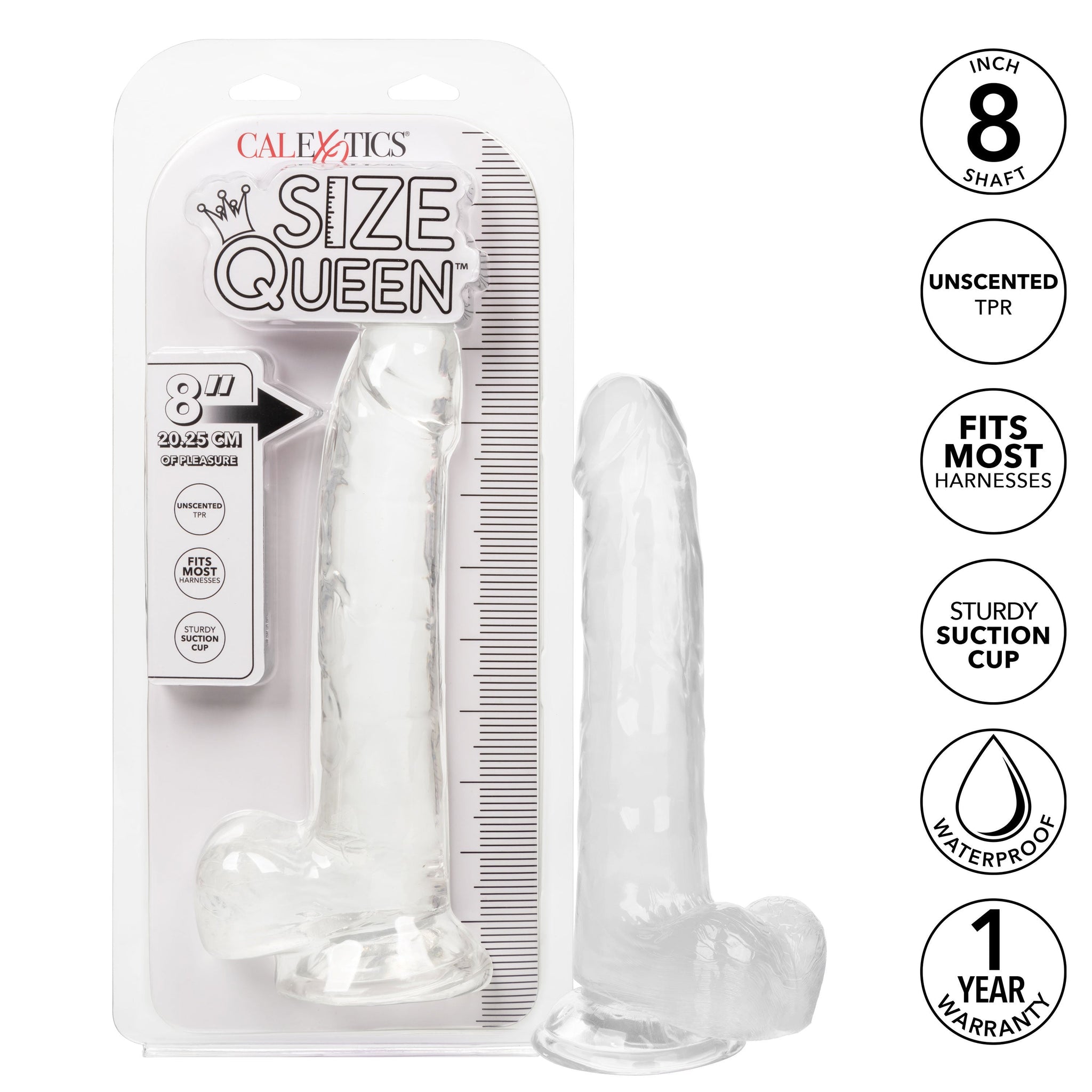 Size Queen 8 Inch Realistic Dong in Ivory > Dildos > Realistic Dildos - Tophatter Daily Deals