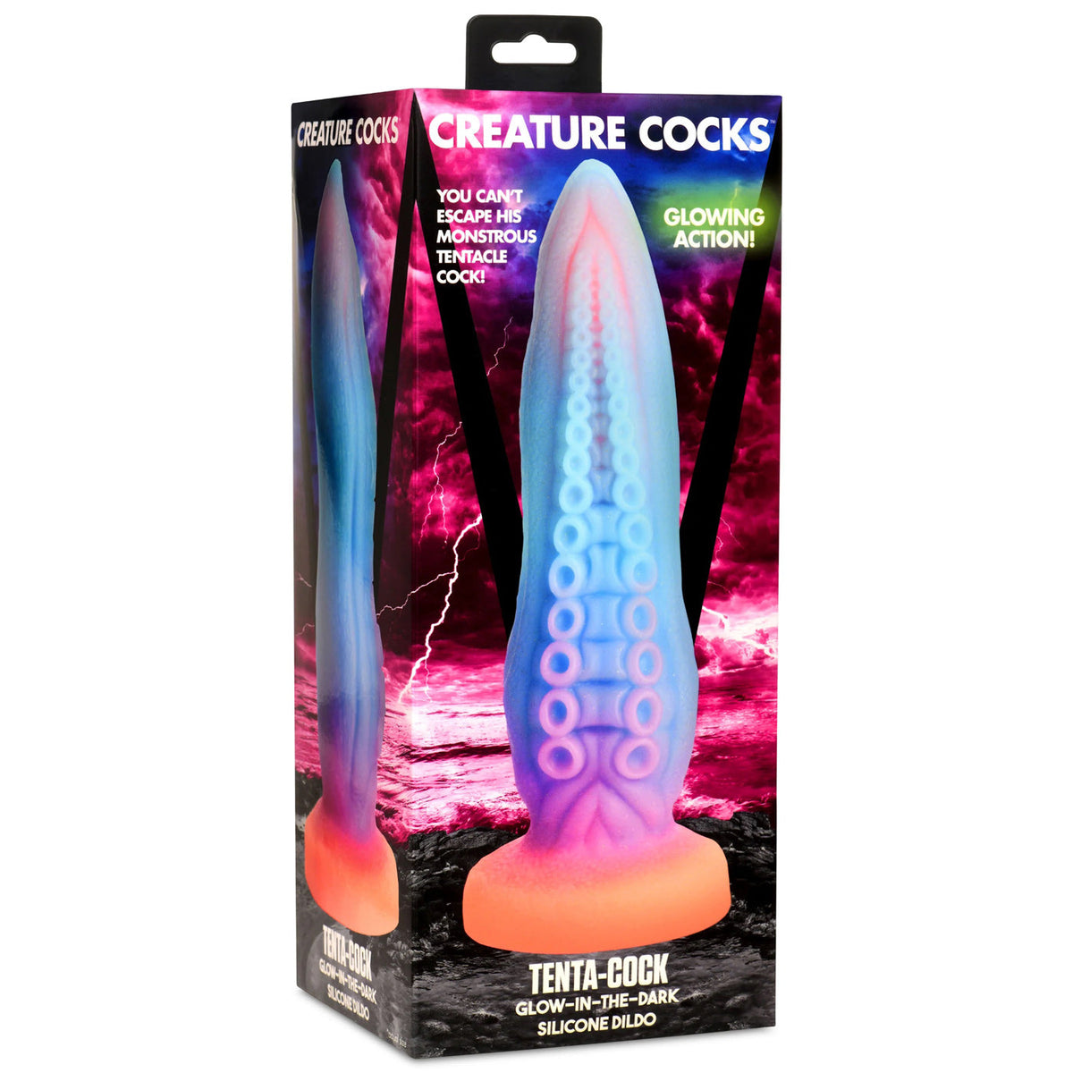Creature Cocks Tenta Cock Glow In The Dark – Textured Dildo > Dildos > Fantasy - Tophatter Daily Deals