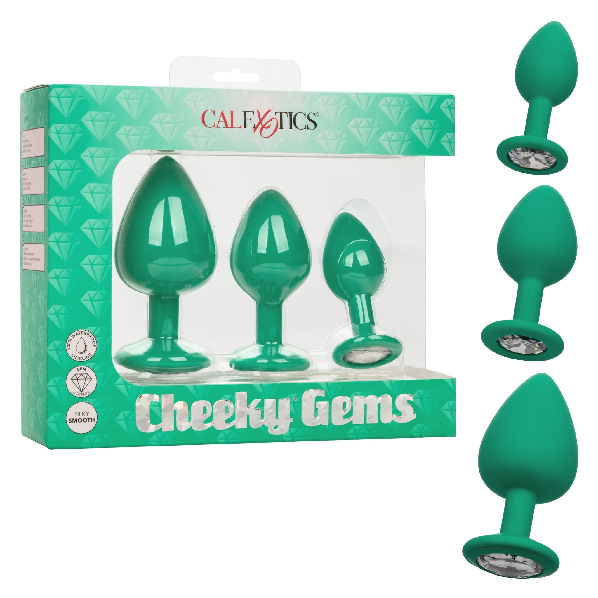 Cheeky Gems Three-Piece Set – Graduated Anal Plugs Set > Anal Range > Butt Plug Kits - Tophatter Daily Deals