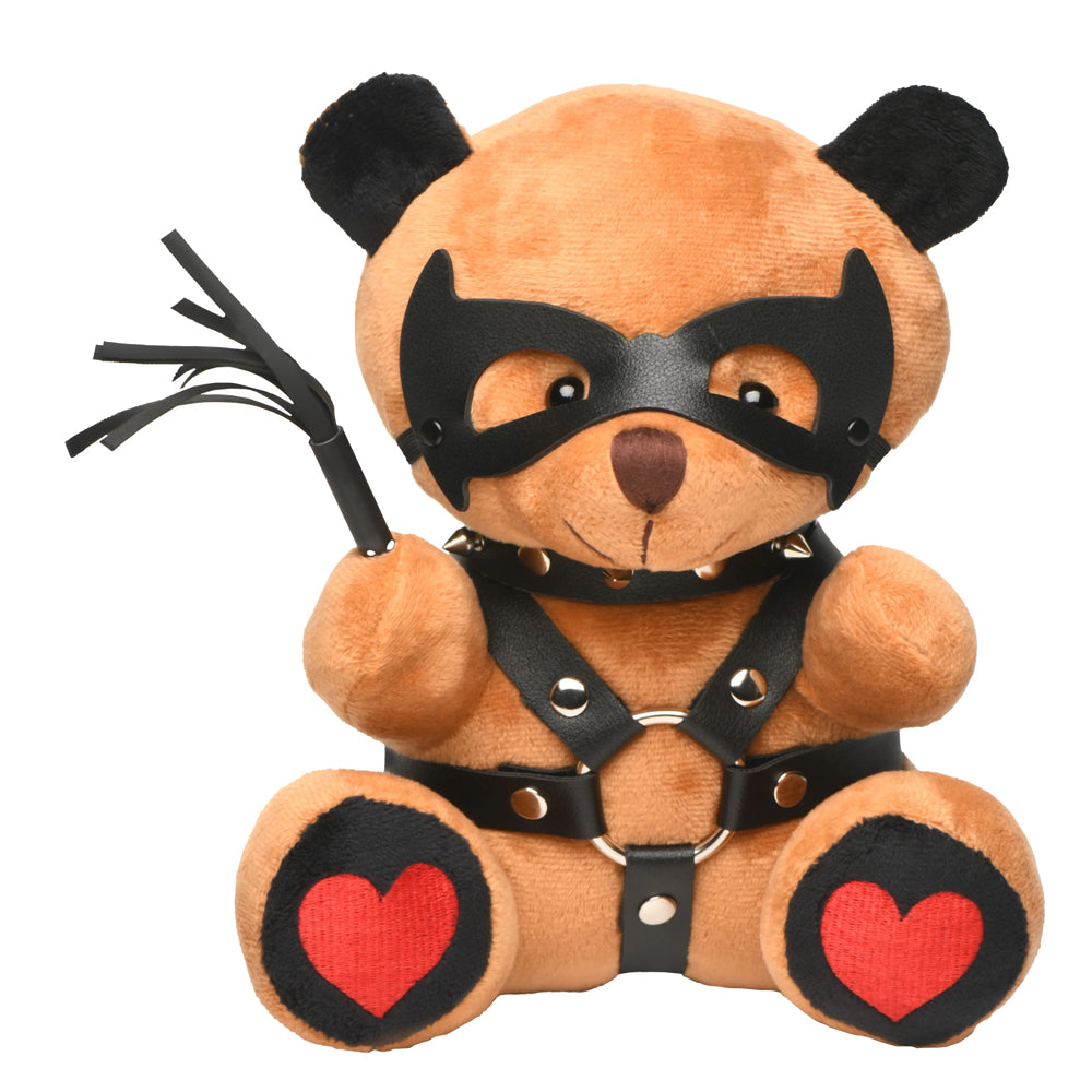 Dom Teddy Bear Plushy – Collectible 8.7 Inch Plush Toy with Vegan Leather Harness > Novelties > Gag Gifts - Tophatter Daily Deals