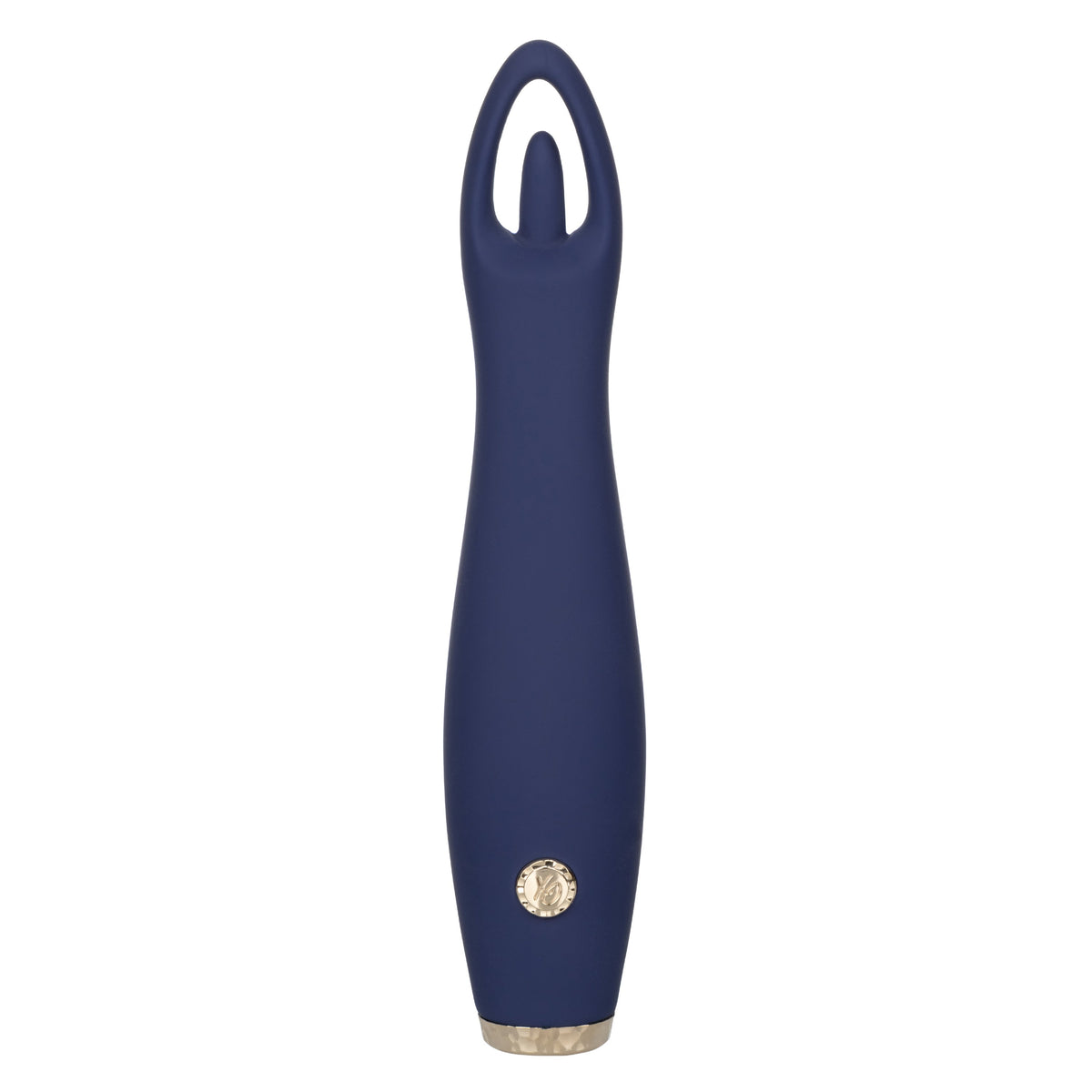Chic Jasmine Navy Blue 6.25 Inch Dual Motor Silicone Vibrator with 10 Speeds and Rechargeable > Vibrators > Standard Vibrators - Tophatter Daily Deals