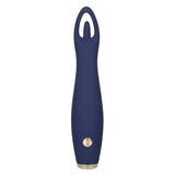 Chic Jasmine Navy Blue 6.25 Inch Dual Motor Silicone Vibrator with 10 Speeds and Rechargeable > Vibrators > Standard Vibrators - Tophatter Daily Deals