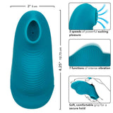 Envy™ Handheld Suction Massager in Teal Blue with 3 Suction Speeds and 7 Vibration Functions > Vibrators > Finger Vibrators - Tophatter Daily Deals