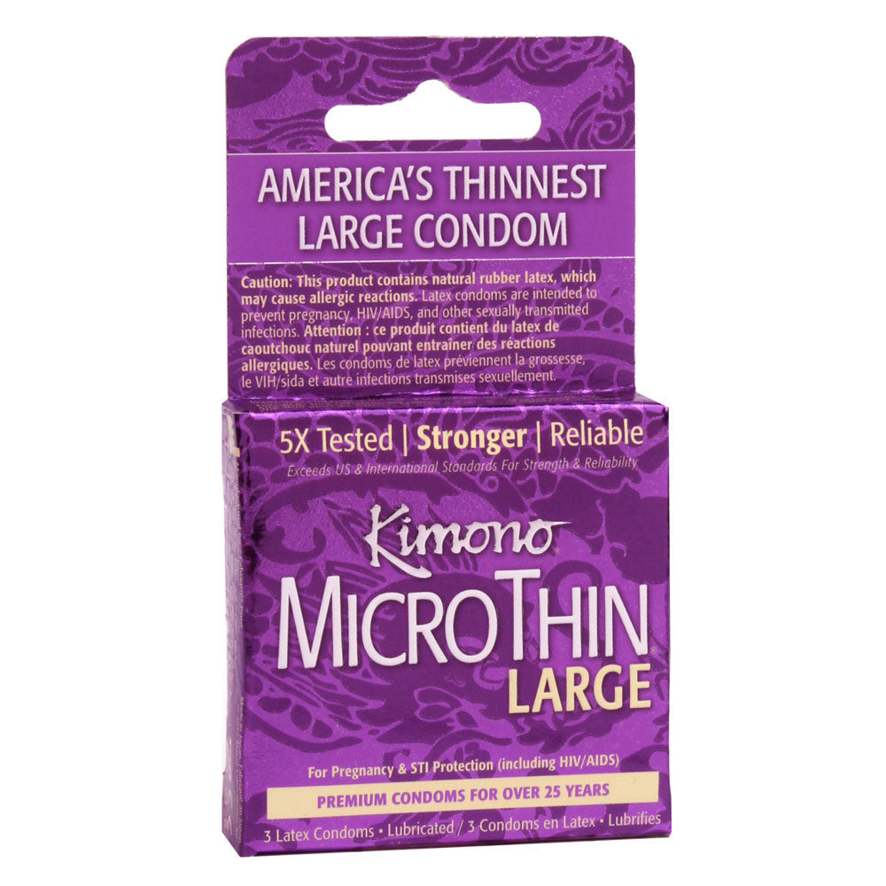 Kimono Microthin Large - 3 Pack > Essentials > Condoms - Tophatter Daily Deals