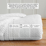 100% Cotton Checkered Jacquard Bath Towel Set - Giuliana Collection Bath - Tophatter Daily Deals