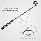 UBeesize 51" Extendable Tripod Stand with Bluetooth Remote Phone Stand - Tophatter Daily Deals