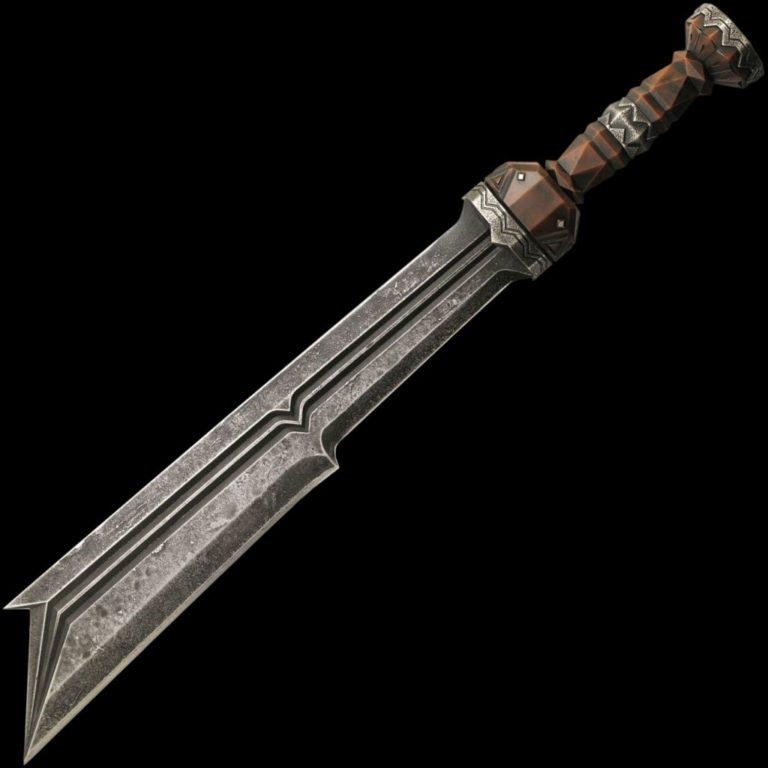 The Hobbit - United Cutlery Officially Licensed Fili Dwarven Sword with Plaque Sword - Tophatter Daily Deals
