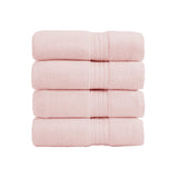 Cotton Terry Bath Towel Set - Cooper Collection Bath Towel (Pack of 4) Pink Bath - Tophatter Daily Deals