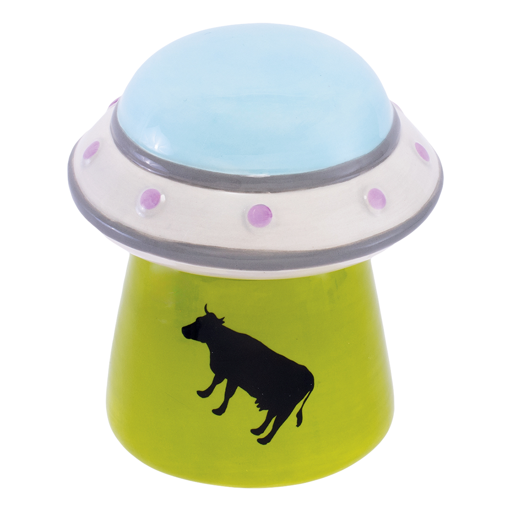 UFO Cow Ceramic Stash Jar Stash Jars - Tophatter Daily Deals