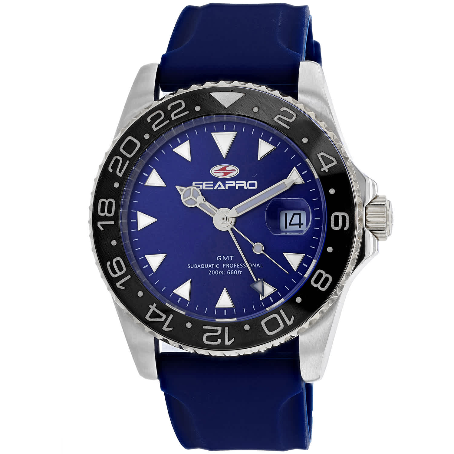 Seapro Men's Agent GMT // SP0125 Blue Watches - Tophatter Daily Deals
