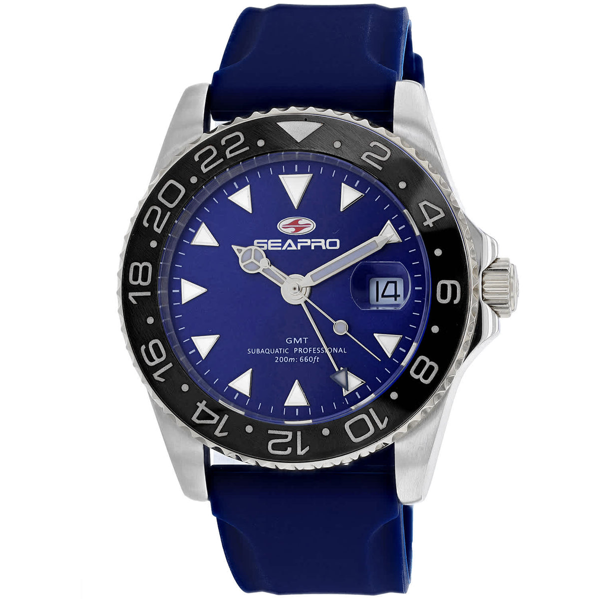 Seapro Men's Agent GMT // SP0125 Blue Watches - Tophatter Daily Deals