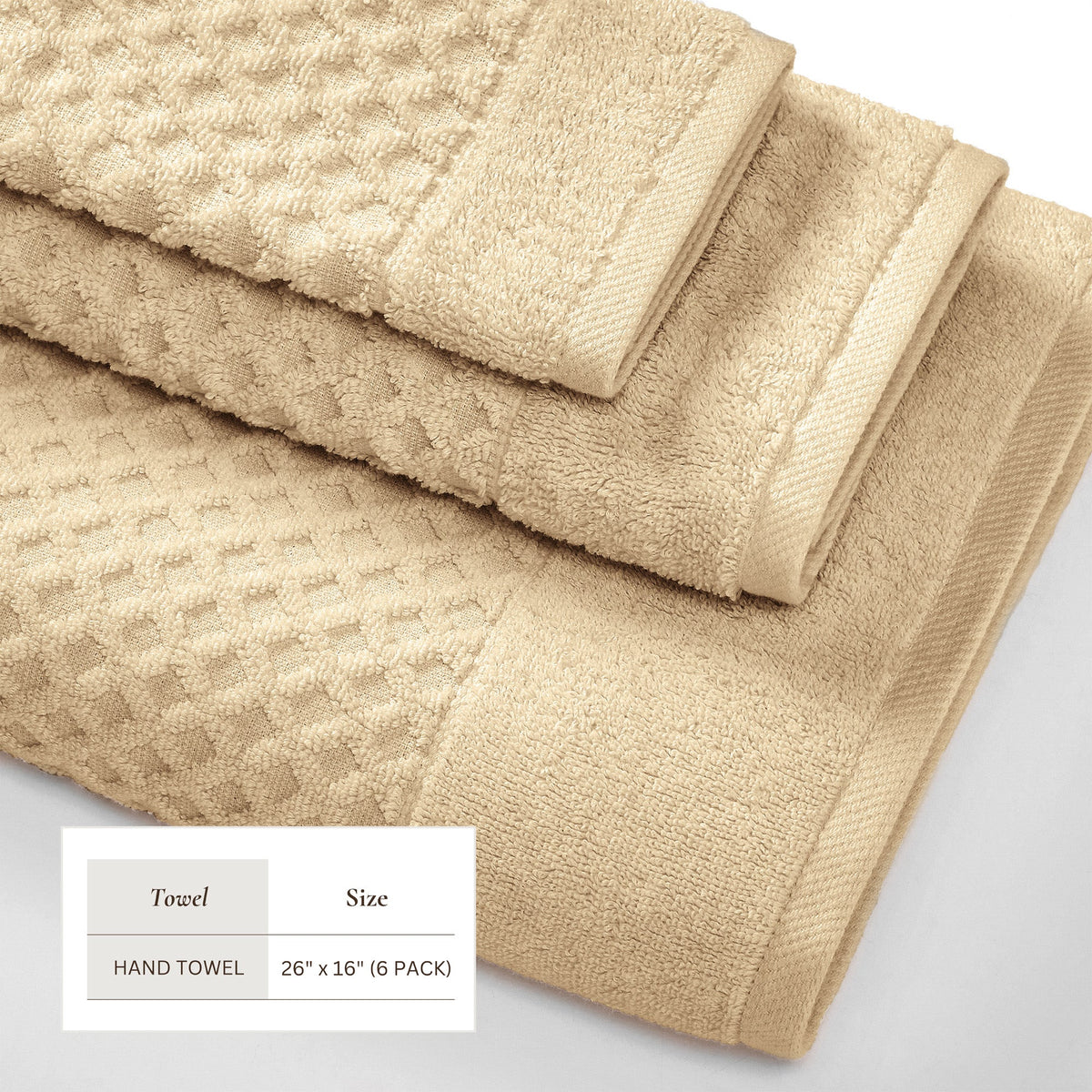 Cotton Diamond Waffle Weave Bath Towel Set - Grayson Collection Bath - Tophatter Daily Deals