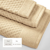 Cotton Diamond Waffle Weave Bath Towel Set - Grayson Collection Bath - Tophatter Daily Deals