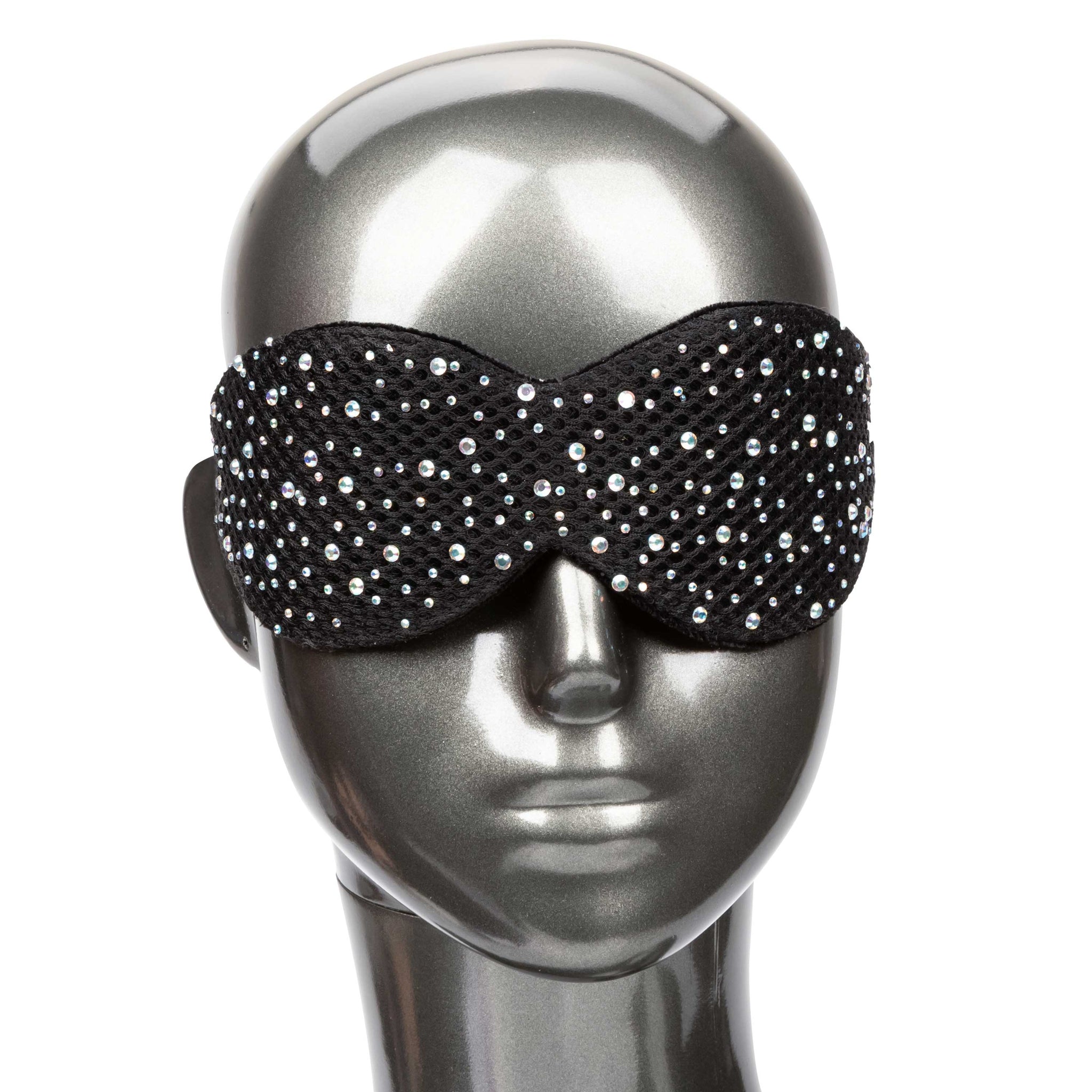 Radiance Blackout Eye Mask with Black Rhinestones and Plush Lining > Bondage Gear > Masks - Tophatter Daily Deals
