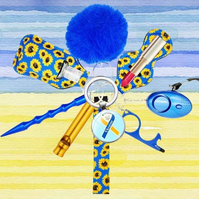 Fight Fobs® Ukraine Support Self Defense Key Chain Basic Self-Defense Keychains - Tophatter Daily Deals