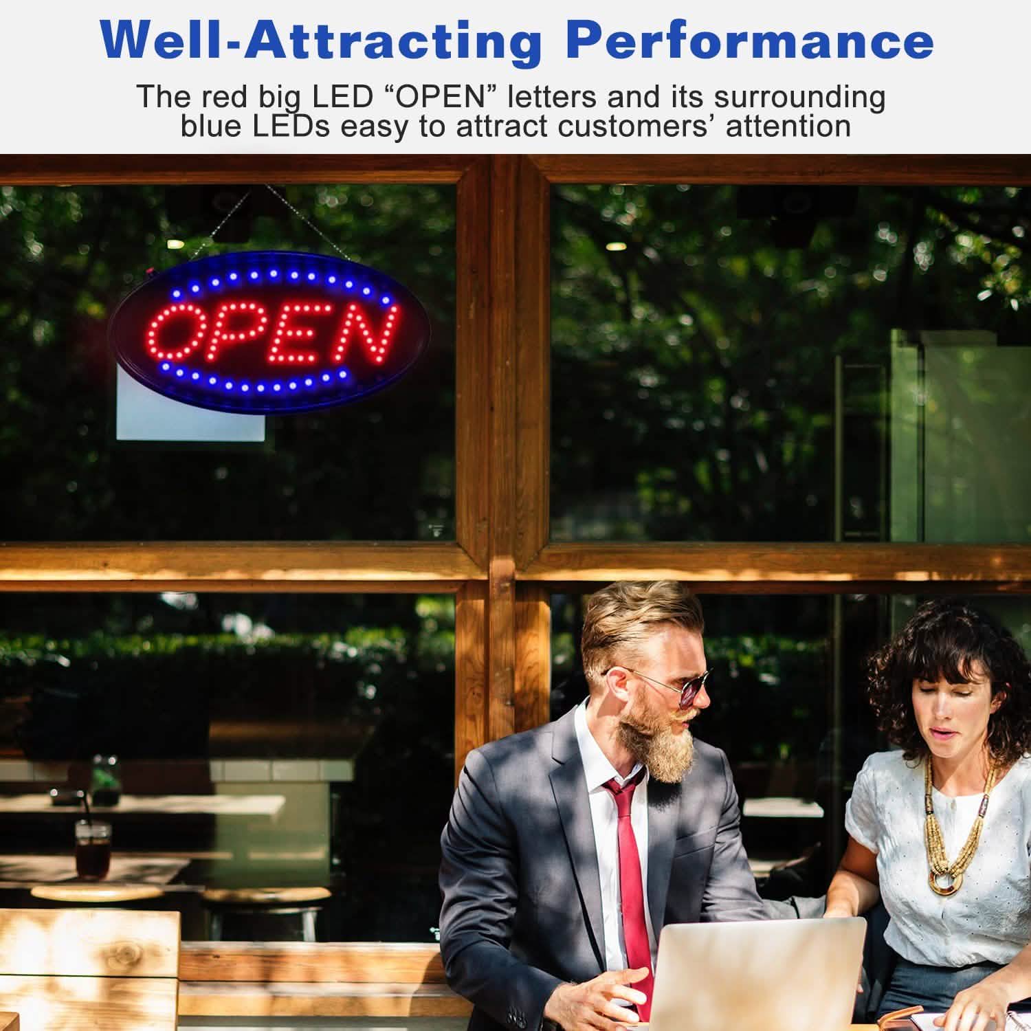 Ultra Bright LED Neon Open Sign School, Office & Art Supplies - Tophatter Daily Deals