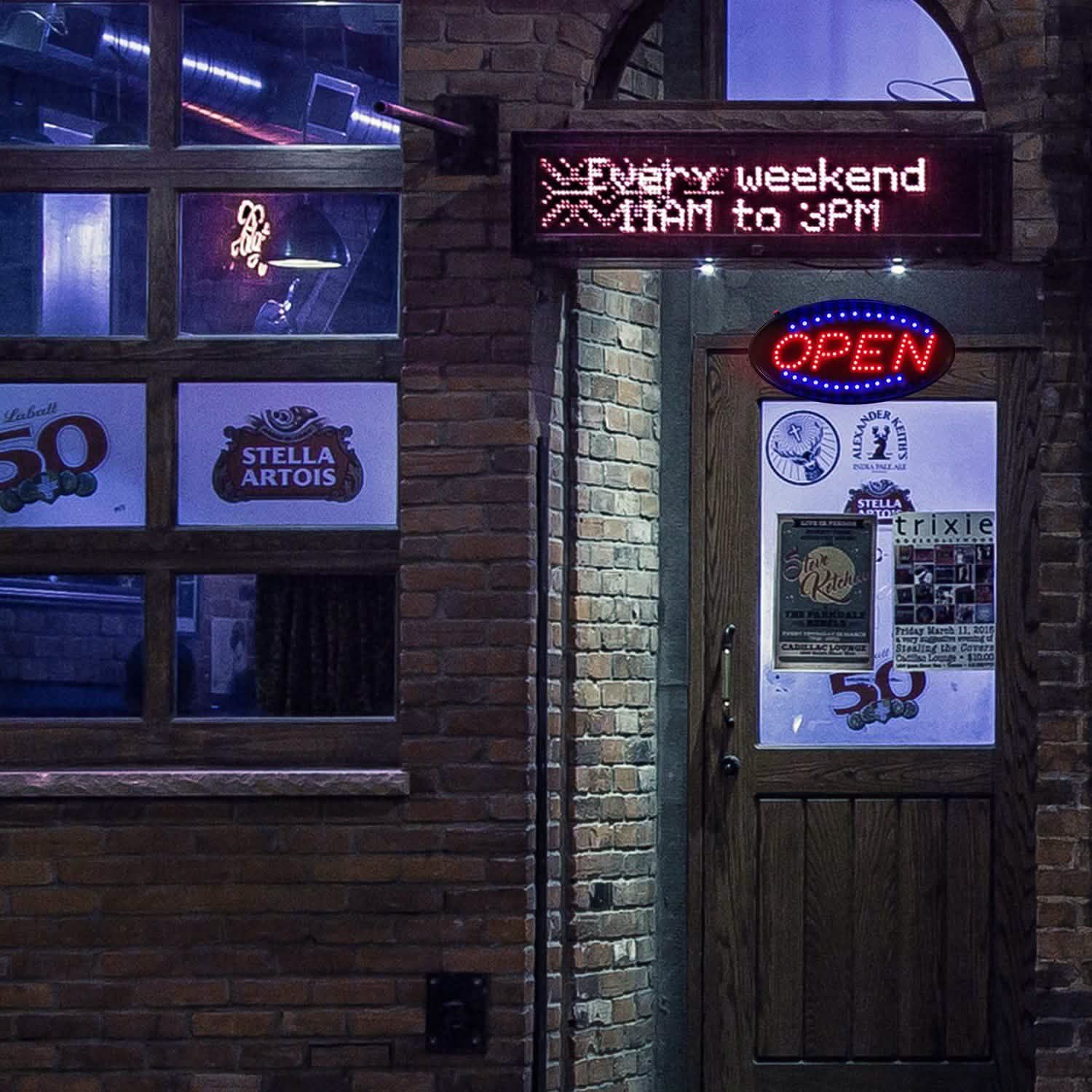 Ultra Bright LED Neon Open Sign School, Office & Art Supplies - Tophatter Daily Deals