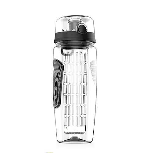 Ultra Portable Fruit Infusing Water Bottle 32oz Black Wine & Dining - Tophatter Daily Deals