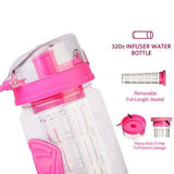 Ultra Portable Fruit Infusing Water Bottle 32oz Wine & Dining - Tophatter Daily Deals