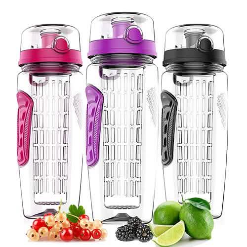 Ultra Portable Fruit Infusing Water Bottle 32oz Wine & Dining - Tophatter Daily Deals