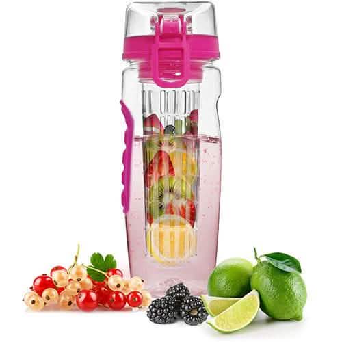 Ultra Portable Fruit Infusing Water Bottle 32oz Wine & Dining - Tophatter Daily Deals
