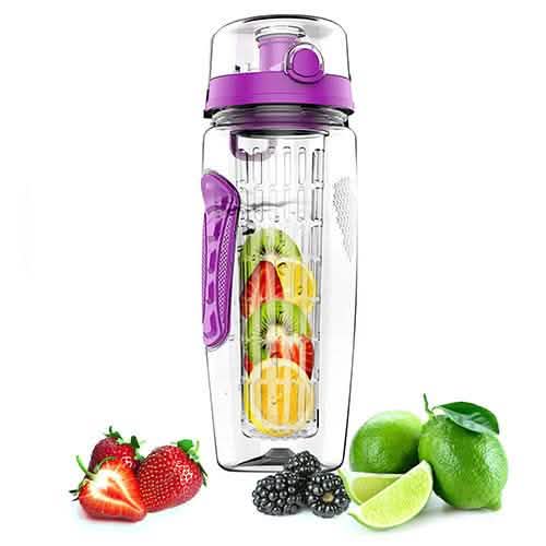 Ultra Portable Fruit Infusing Water Bottle 32oz Wine & Dining - Tophatter Daily Deals