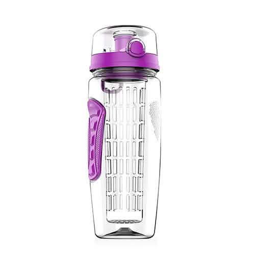 Ultra Portable Fruit Infusing Water Bottle 32oz Purple Wine & Dining - Tophatter Daily Deals