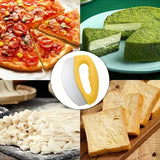 Ultra-Sharp Stainless Steel Pizza Cutter With Rocker Arm Kitchen Tools & Gadgets - Tophatter Daily Deals