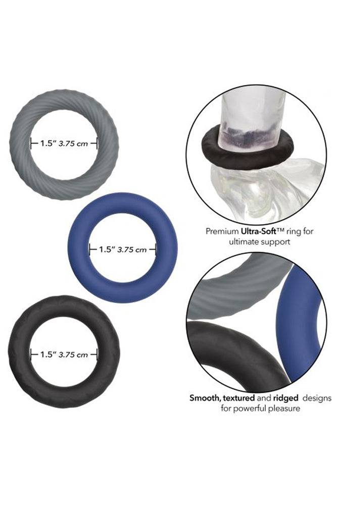 Cal Exotics - Link Up - Ultra-Soft Extreme Cock Ring Set Sex Toy - Tophatter Daily Deals
