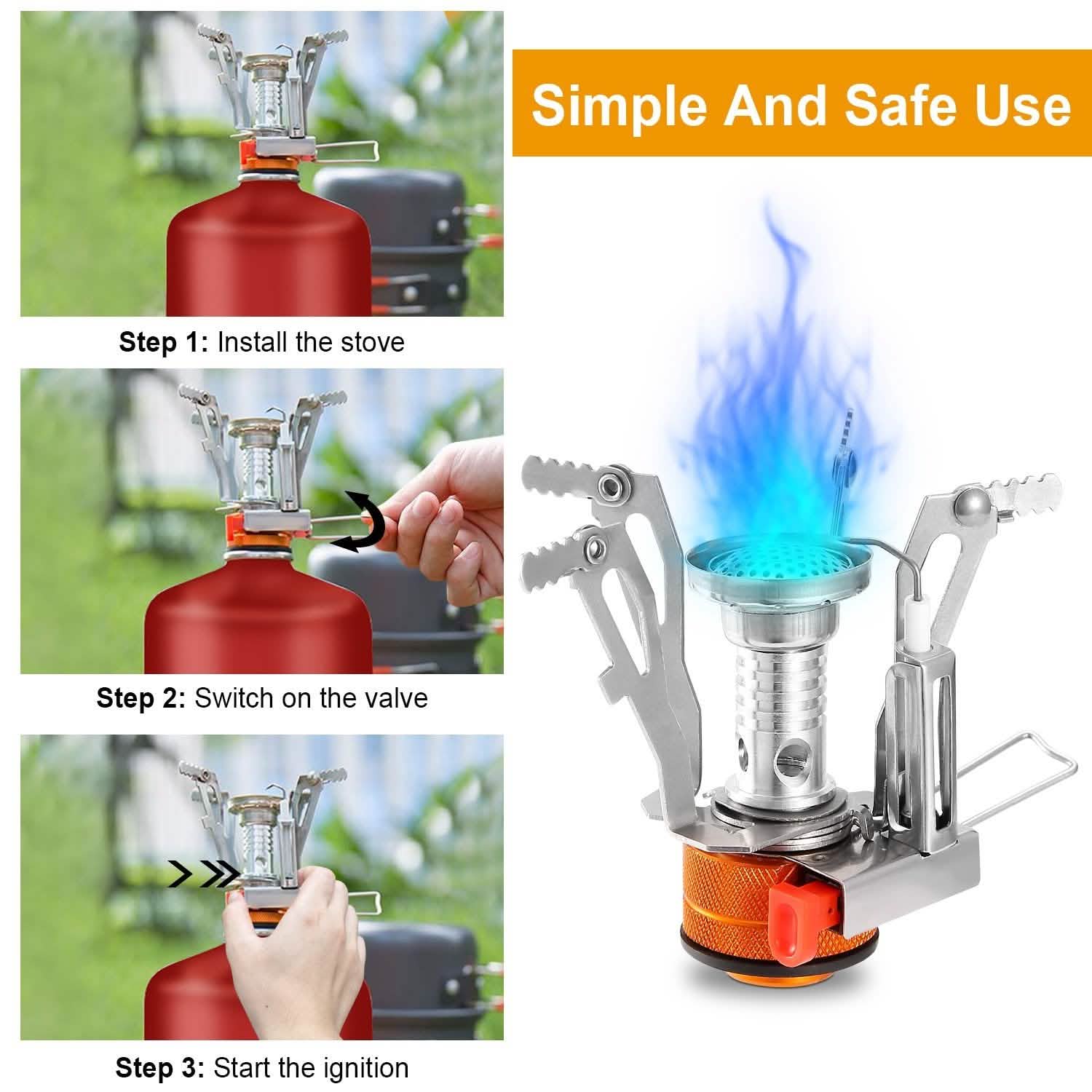 Ultralight Portable Camping Stoves Outdoor Recreation - Tophatter Daily Deals