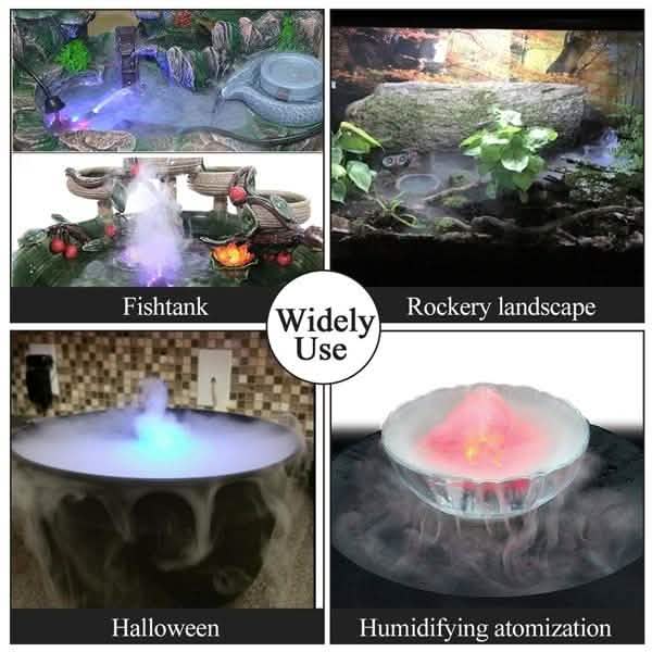 Ultrasonic Humidifier Mist Maker Fogger with 12 LED Garden & Patio - Tophatter Daily Deals