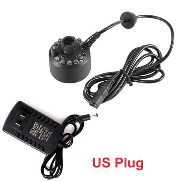 Ultrasonic Humidifier Mist Maker Fogger with 12 LED Garden & Patio - Tophatter Daily Deals