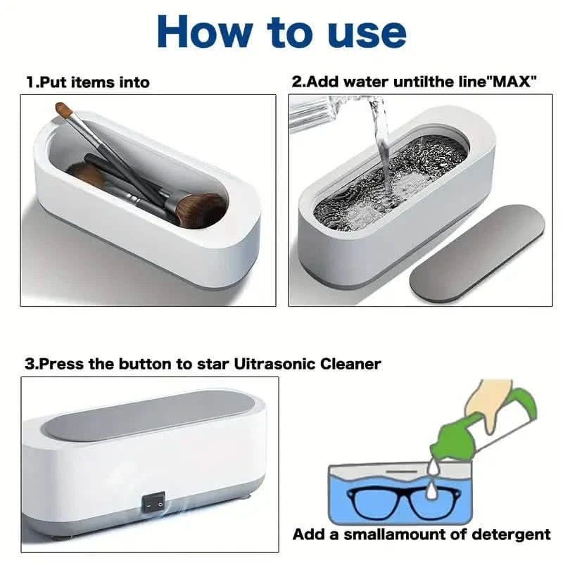 Ultrasonic Jewelry Cleaner Portable Everything Else - Tophatter Daily Deals