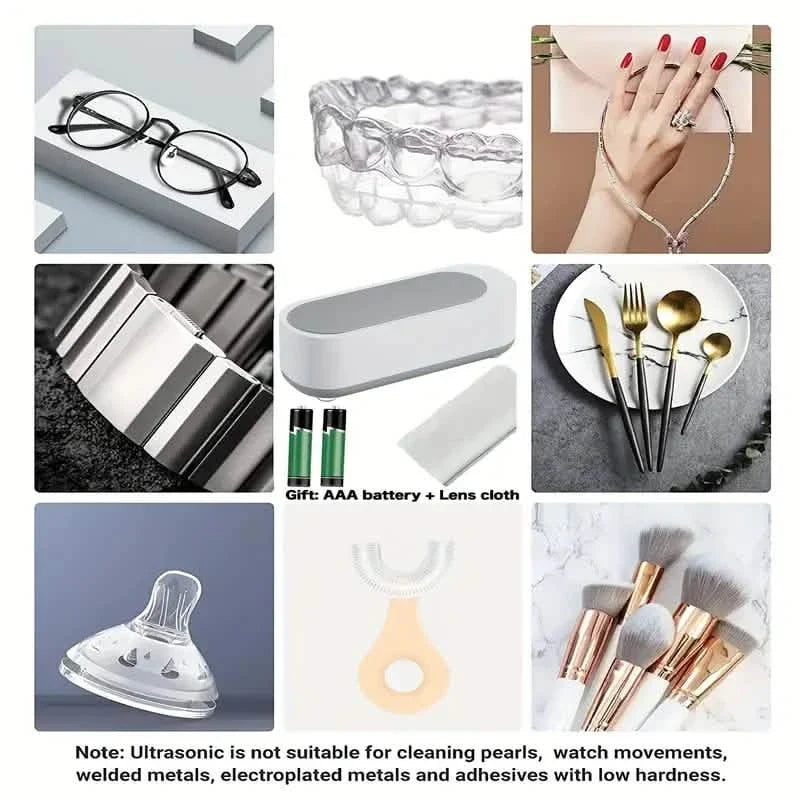 Ultrasonic Jewelry Cleaner Portable Everything Else - Tophatter Daily Deals