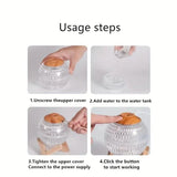Ultrasonic Moon Night Light Humidifier Dimmable USB Humidificador Mist Maker Health & Wellness - Tophatter Daily Deals